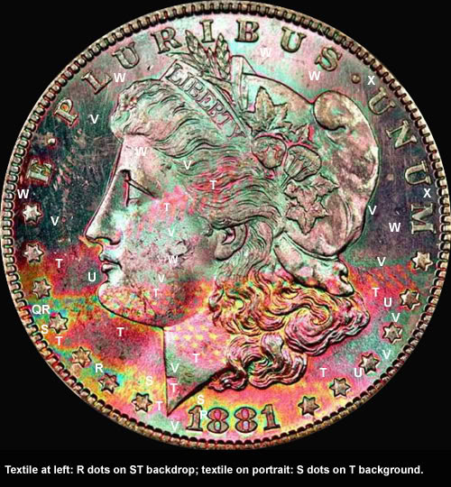 Jhon E. Cash - Rare Coins, Currency, and Collectibles - Monster Rainbow  Toned Morgans