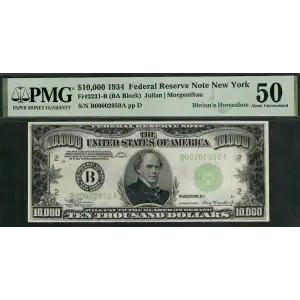 $10,000 1934  High Denomination Notes 2231-B